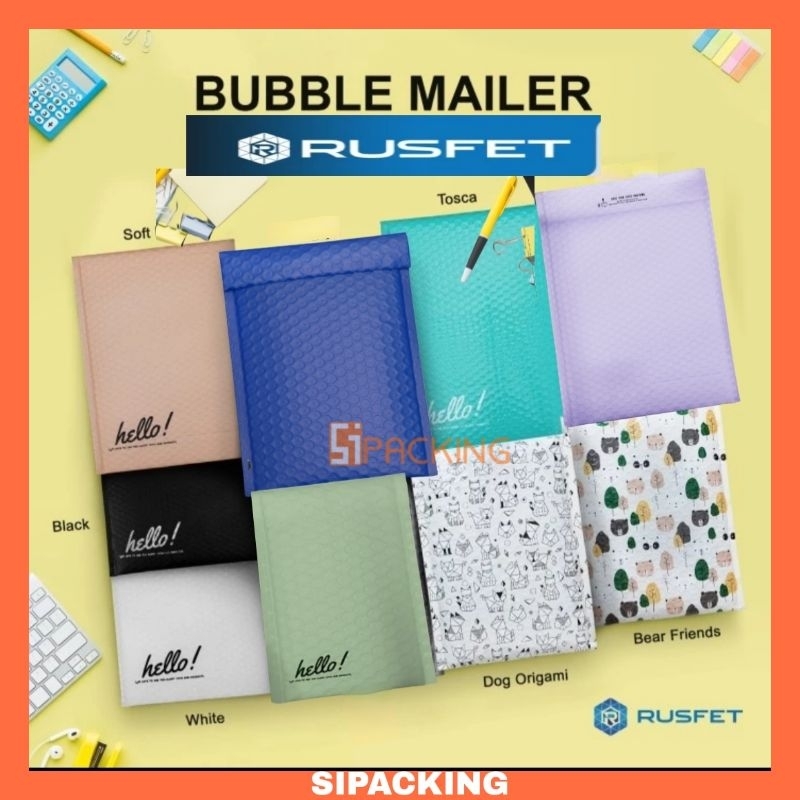 

Amplop Bubble Mailer 23x26 Packing Envelope Green Pink Black White Tosca Blue Purple