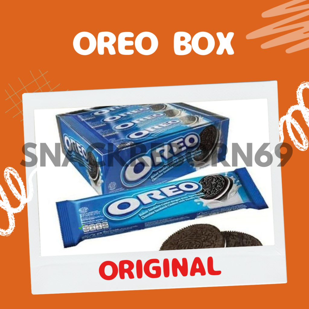 

Oreo Biskuit Krim Vanilla 27 gram 1 Pack Isi 12 Pcs