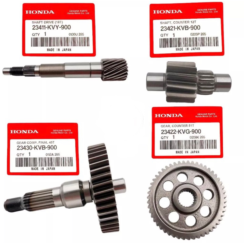 Gigi rasio set beat karbu scoopy karbu spacy karbu ORIGINAL HONDA