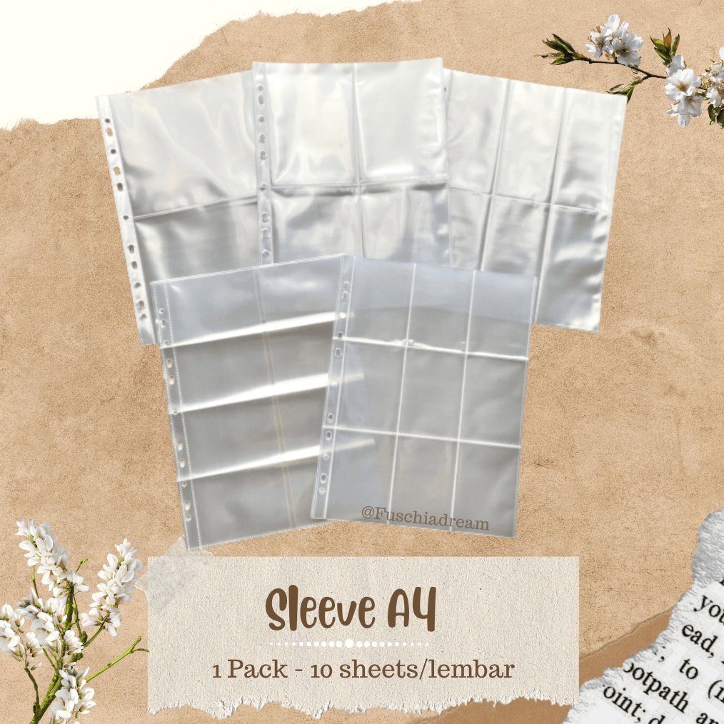 

ART F4J Sleeve Pocket 1p2p3p4p6p8p9p12p2p 1 pak ukuran A4 234 Ring