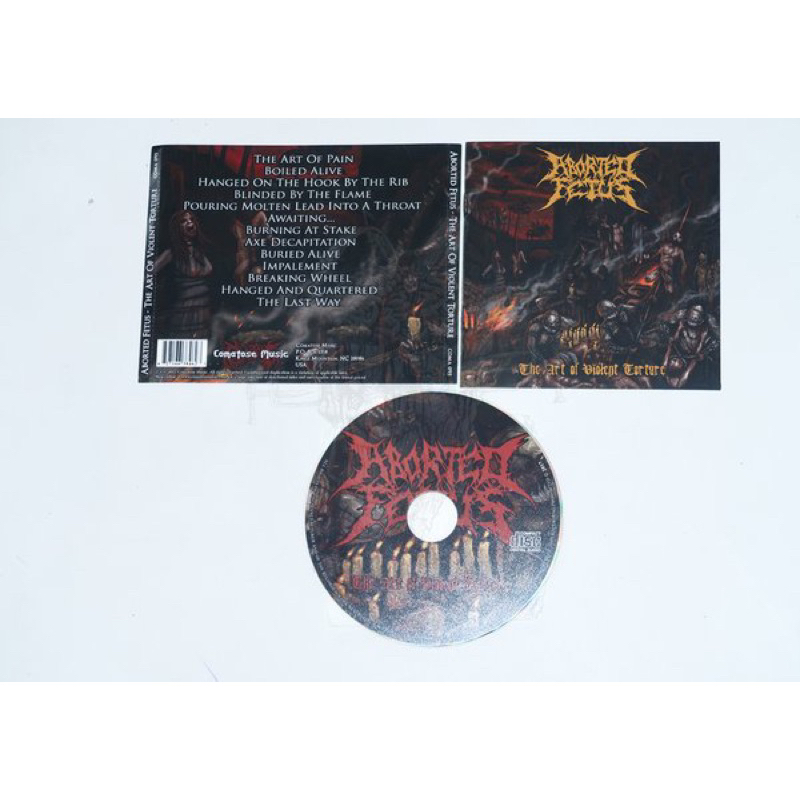 ABORTED FETUS  the art of violent torture - CD IMPORT ORIGINAL released By sevared records