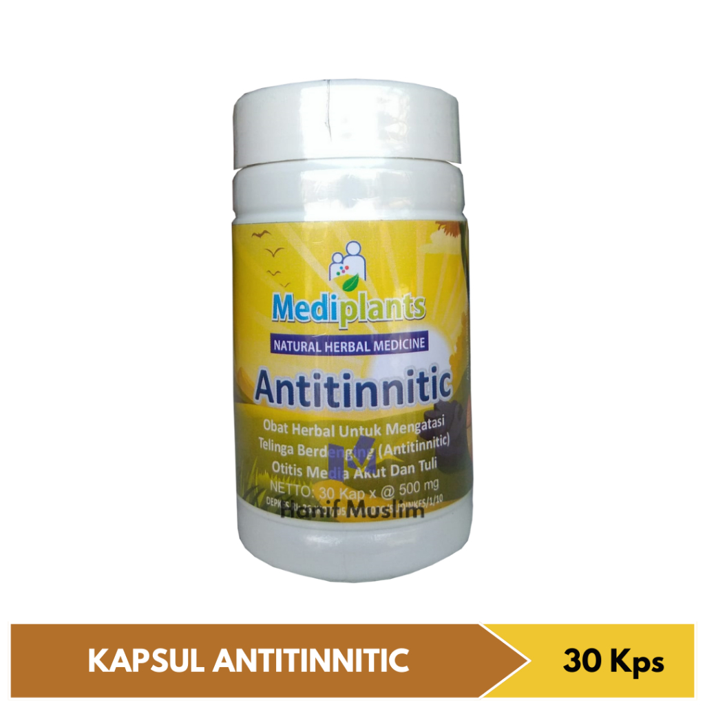 Kapsul Antitinnitic Herbal Alami Untuk Atasi Telinga Berdenging Tinnitus dan Tuli Antitinnitic - 30 