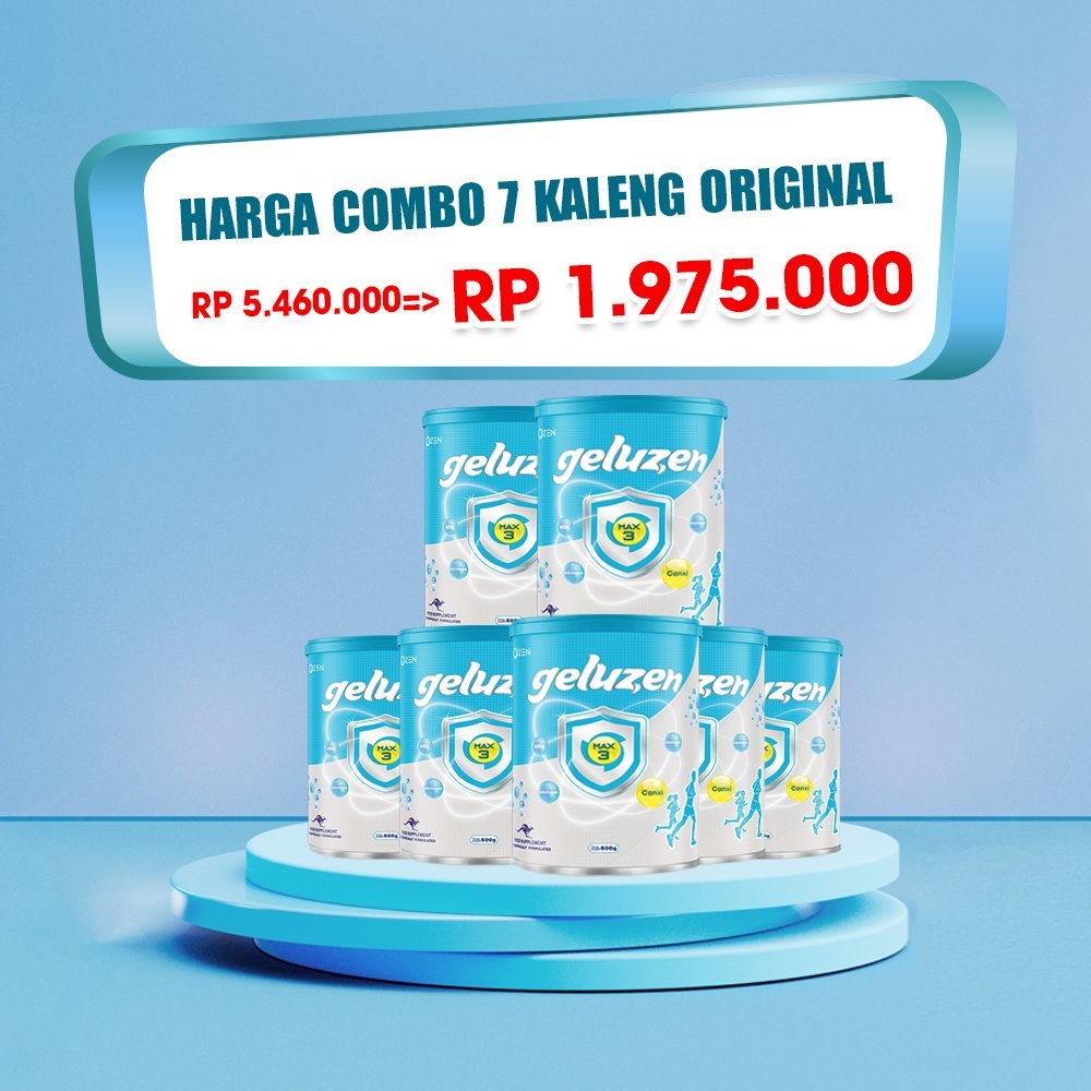 

[Combo 7 kaleng 500g] Geluzen Max3 Susu Tulang Dan Sendi diperuntukkan bagi penderita nyeri tulang