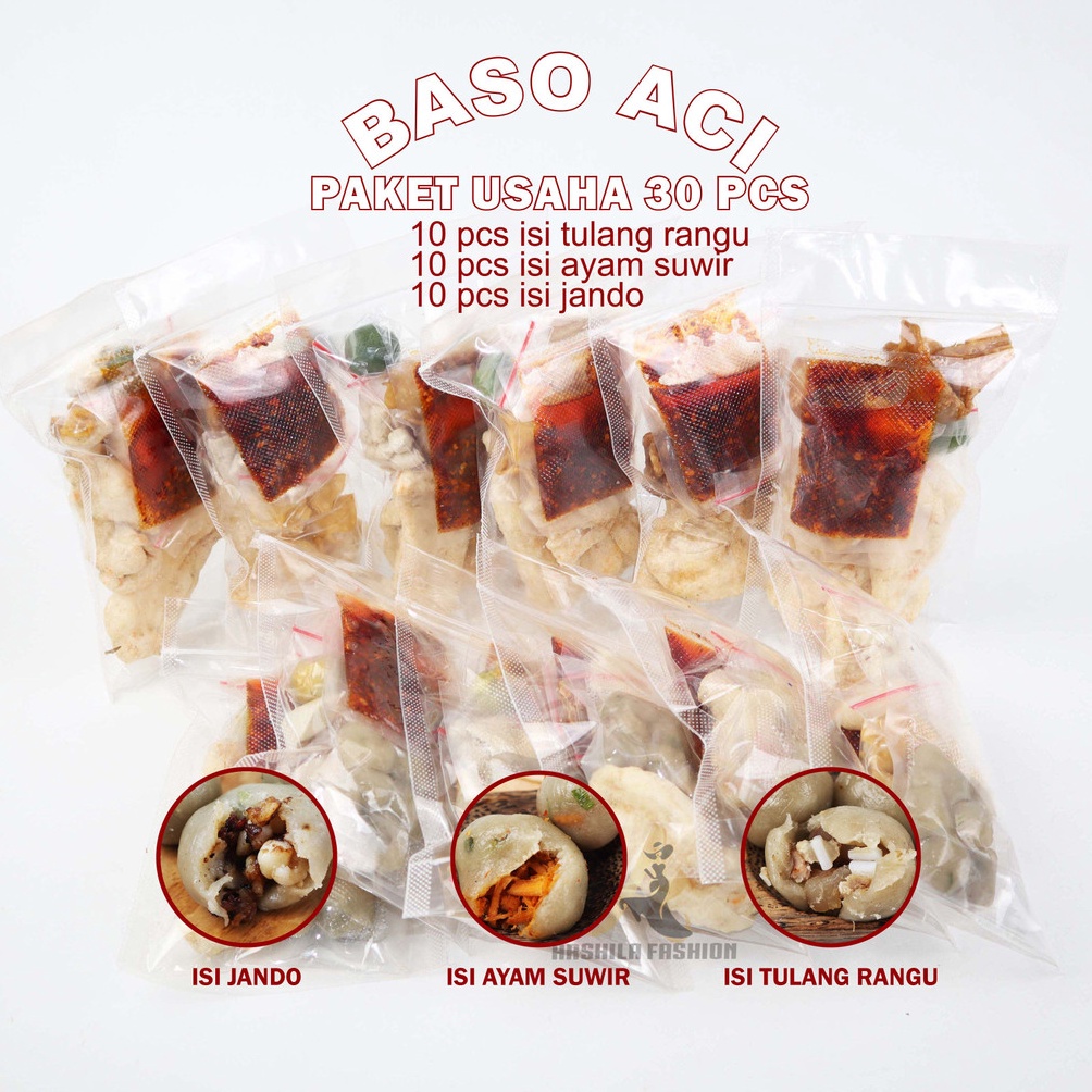 

PROMO BASO ACI PAKET MIX 3 RASA ISI JANDO Tulang Rangu Ayam SUWIR Paket USAHA ISI 3 PCS Murah