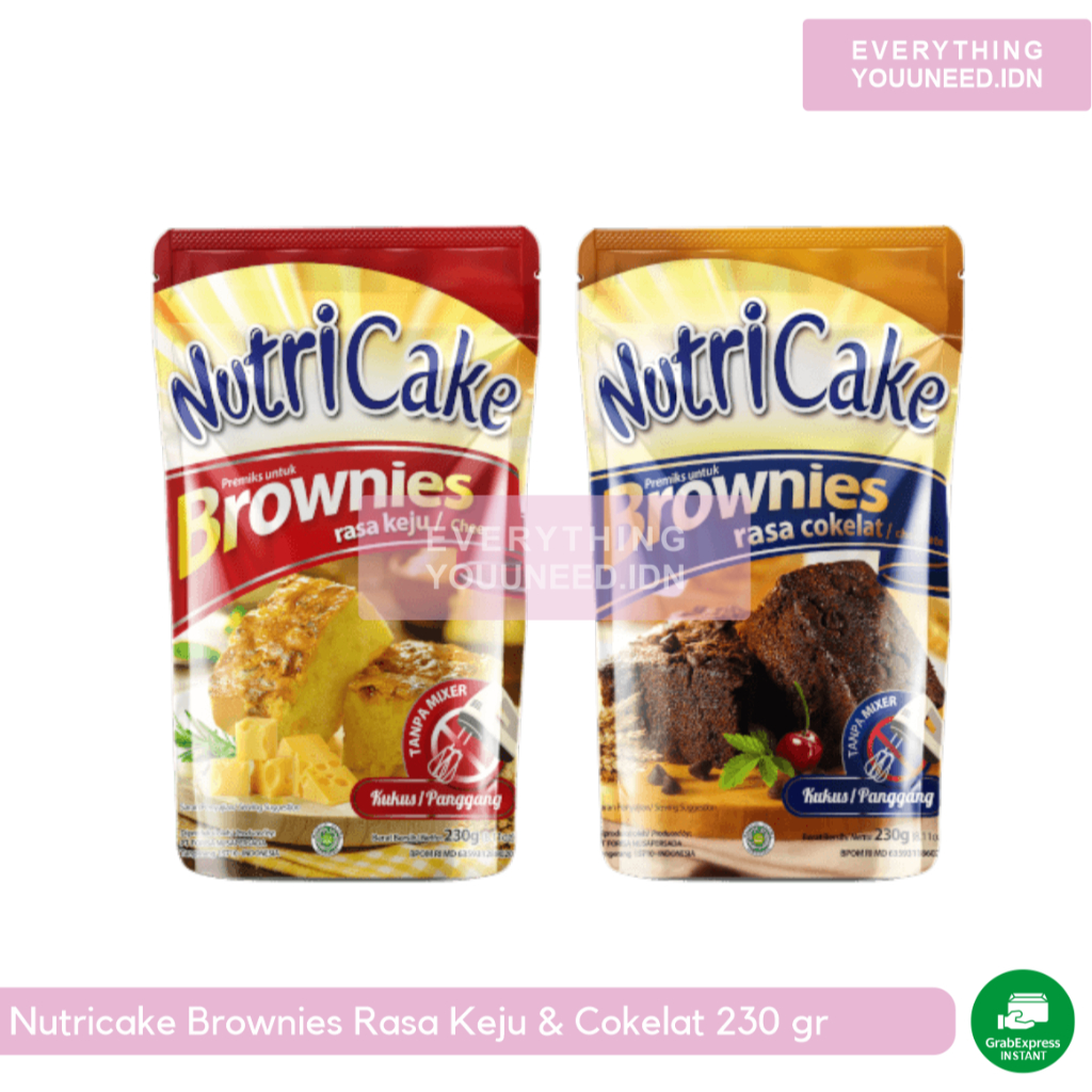 

Nutricake Brownies Rasa Keju & Cokelat 230 gr