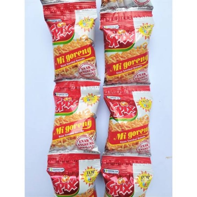 

Spix Snack Mie Goreng Rasa Sambal Balado Renceng Isi 10 Pcs