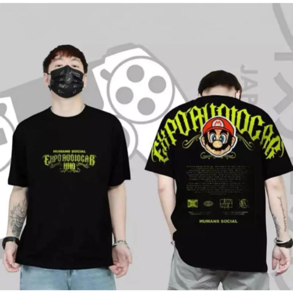 TERBARU(COD)KAOS DISTRO MOTIF MARIO BAJU BONEKA PELANGI KAOS RAINBOW SAYAP KAOS MOTIF BERUANG EROR B