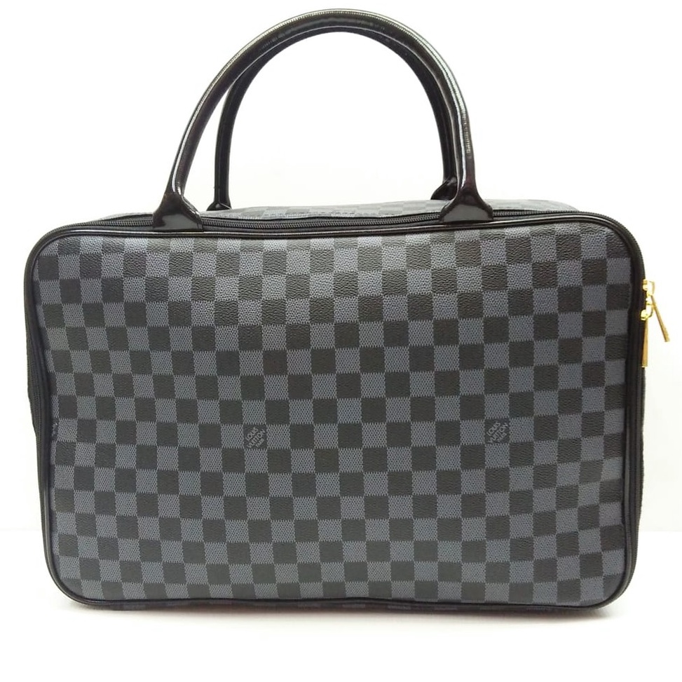 ART M3N7 TRAVEL BAG PREMIUM TAS KOPER WANITA LV KOTAK HITAM