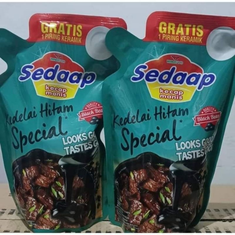 

kecap sedap kedelai hitam 520ml Tanpa Piring