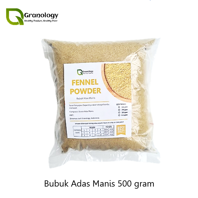 

Bubuk Adas Manis / Fennel Powder (500 gram) by Granology