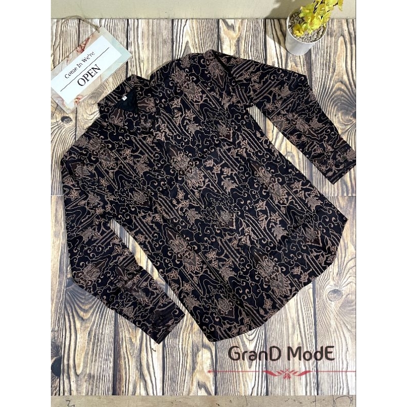 Batik Balian katun iskandartex kemeja pria dewasa slimfit