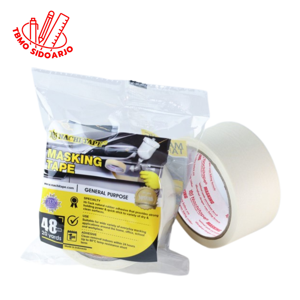 

TBMO Masking Tape / Isolasi Kertas Nachi 48mm 2 Inch