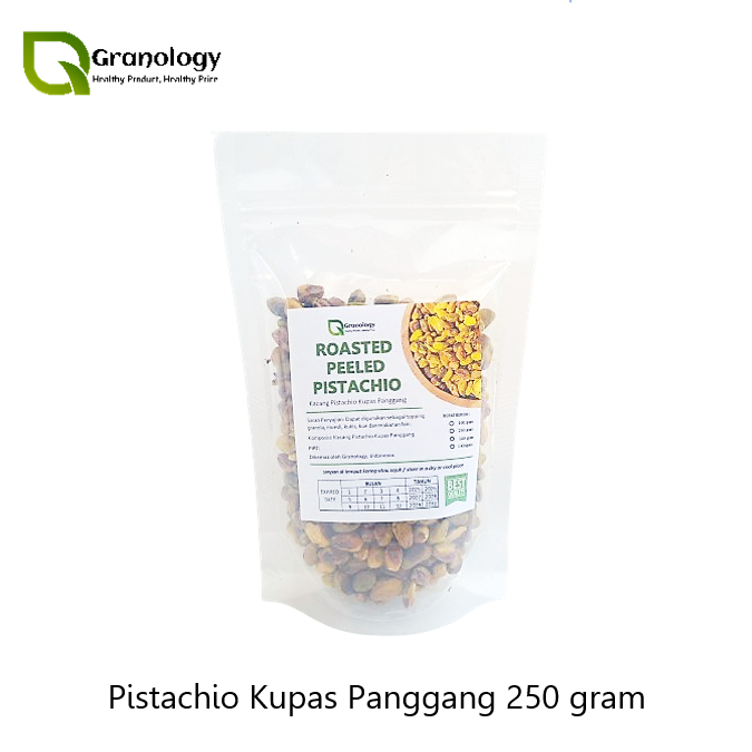 

Roasted Peeled Pistachio / Pistachio Kupas Panggang (250 gram) by Granology