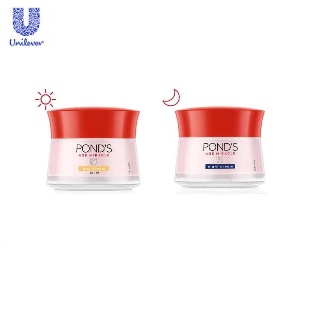PROMO PONDS AGE MIRACLE DAY CREAM 20GR/NIGHT CREAM 10GR ~ ORIGINAL 100%