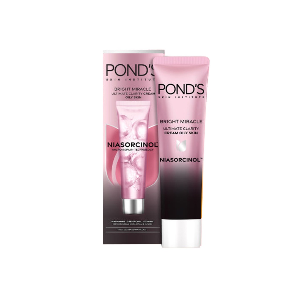 Ponds Bright Miracle Ultimate Clarity Cream for Oily Skin 20 gr /  Kemasan Baru Bright Beauty