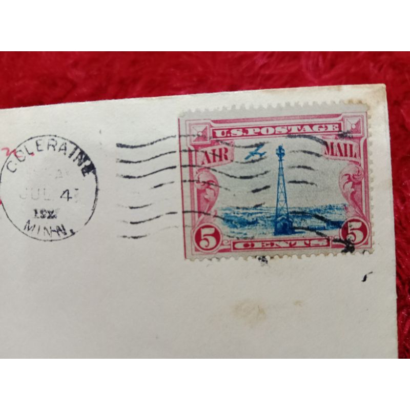 

Cover Surat USA Jadul Airmail Tahun 1929 USED