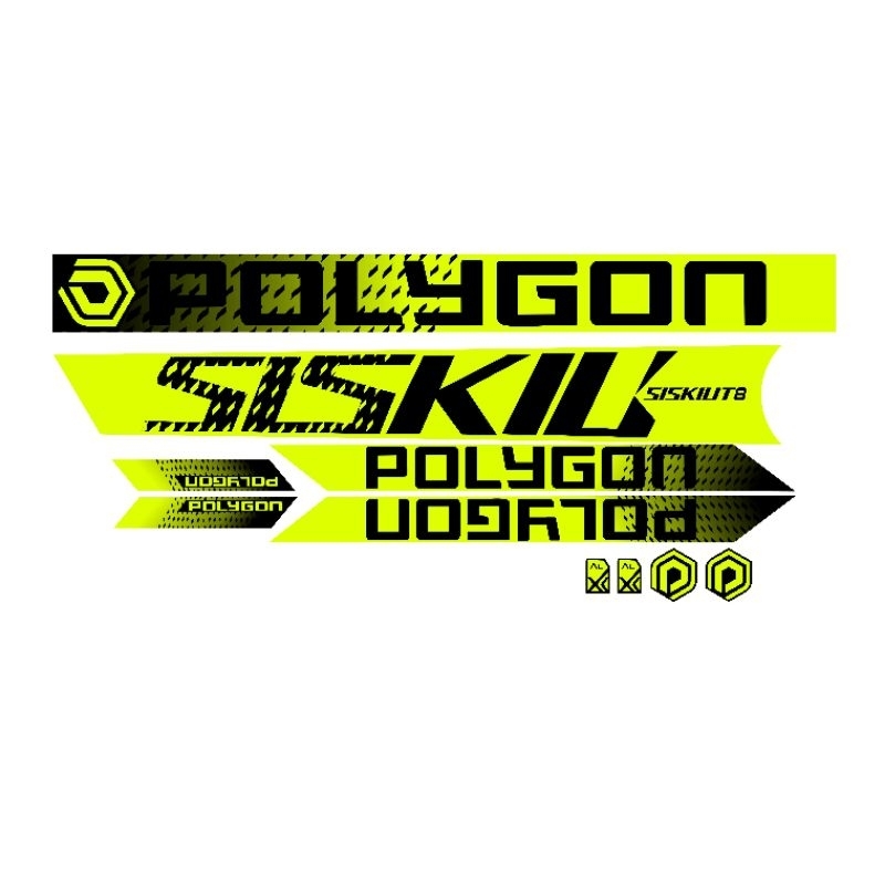 sticker decal sepeda gunung MTB Polygon siskiu