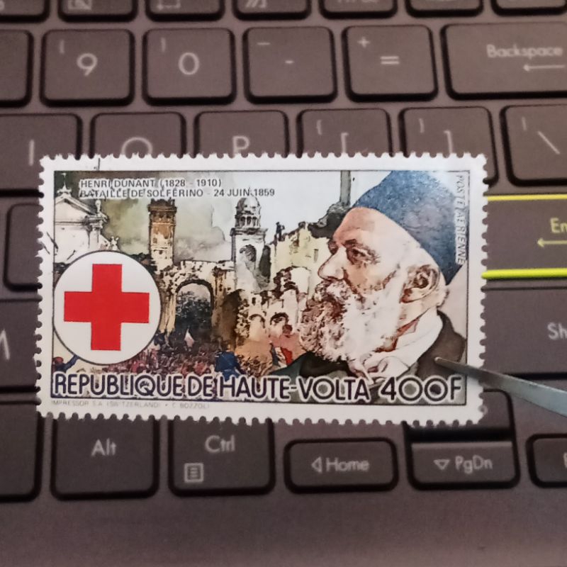 

Perangko Upper Volta 400 Francs Henry Dunant Mint - Prangko