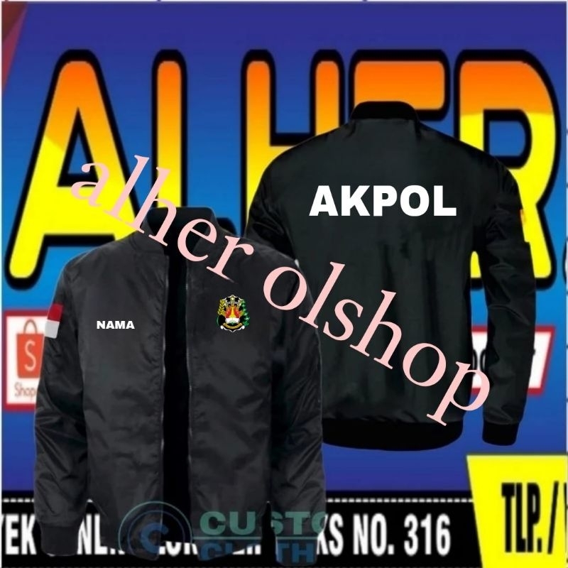 jaket bordir Akpol jaket Akpol jaket bomber Akpol jaket akademi kepolisian jaket bomber akademi kepo