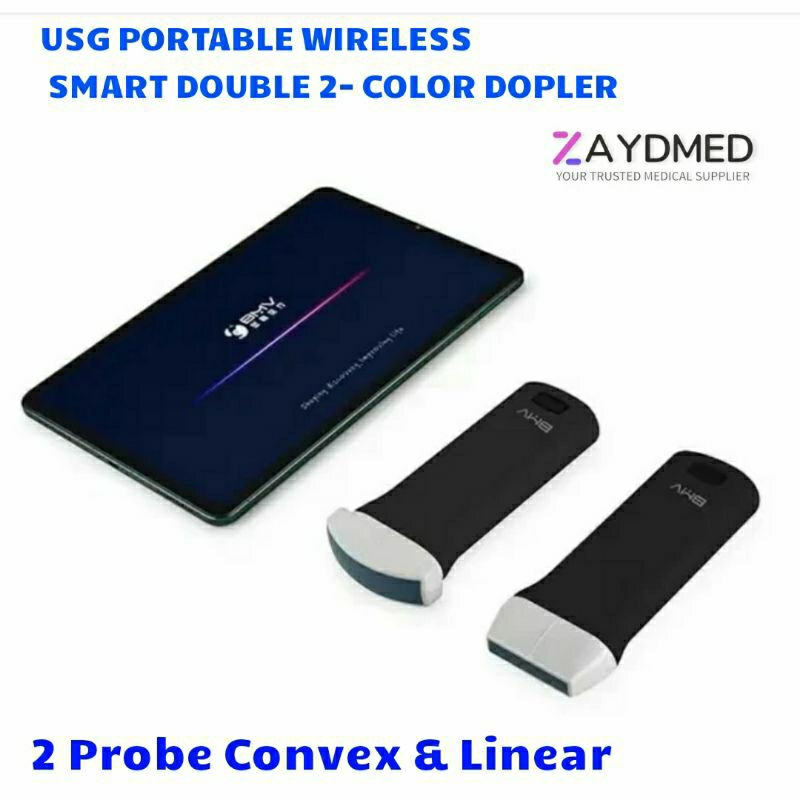 USG Portable Wireless Smart Double 2in 1 Convex & Linear Color Dopler