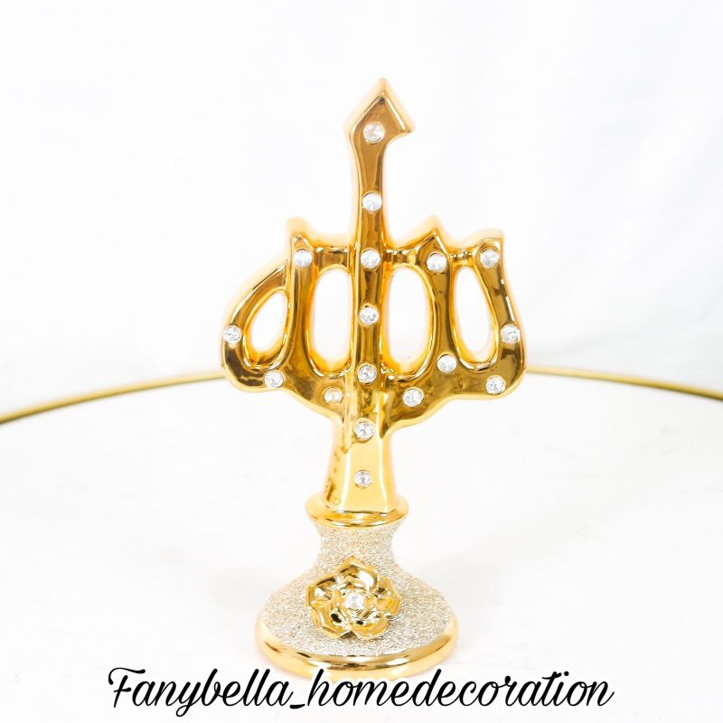 PAJANGAN KALIGRAFI GOLD MEWAH IMPORT