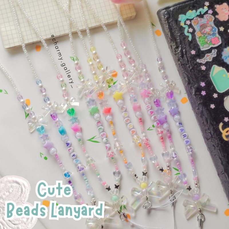 

Cute Beads Lanyard - Charmy gallery, tali lanyard id card, tali gantungan id card, lanyard id card aesthetic, lanyard id card manik manik, lanyard id card limited edition, lanyard id card premium, Strap id card, Strap hp, gantungan tws, gantungan hp