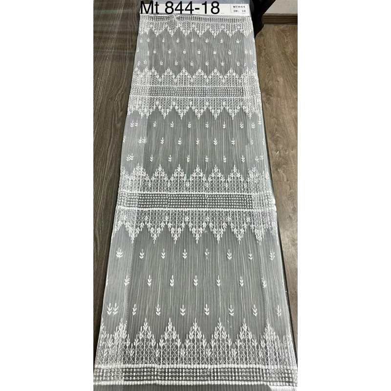 Kain Tile Plisket Pleats Bordir Ethnic -Special Broken White