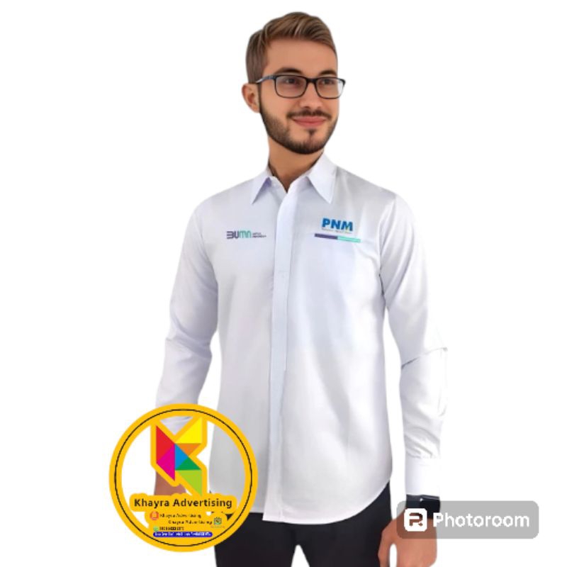 kemeja bumn pnm seragam bumn pnm baju bumn pnm putih