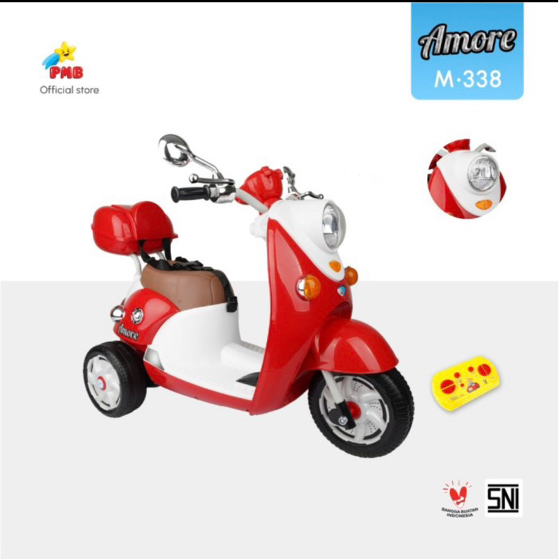 Mainan anak motor Amore PMB M-338 motor scoopy anak