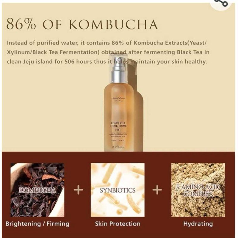 Elishacoy Kombucha Gyeol Biome-Face Mist 50 ml