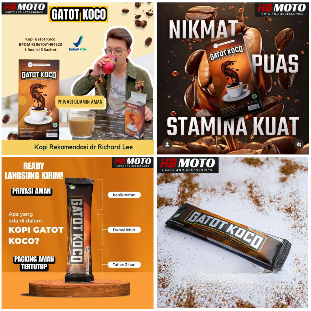 1 Sachet Kopi Gatot Koco By Dr. Richard Lee - Kopi Gatot Koco (125 g) BPOM