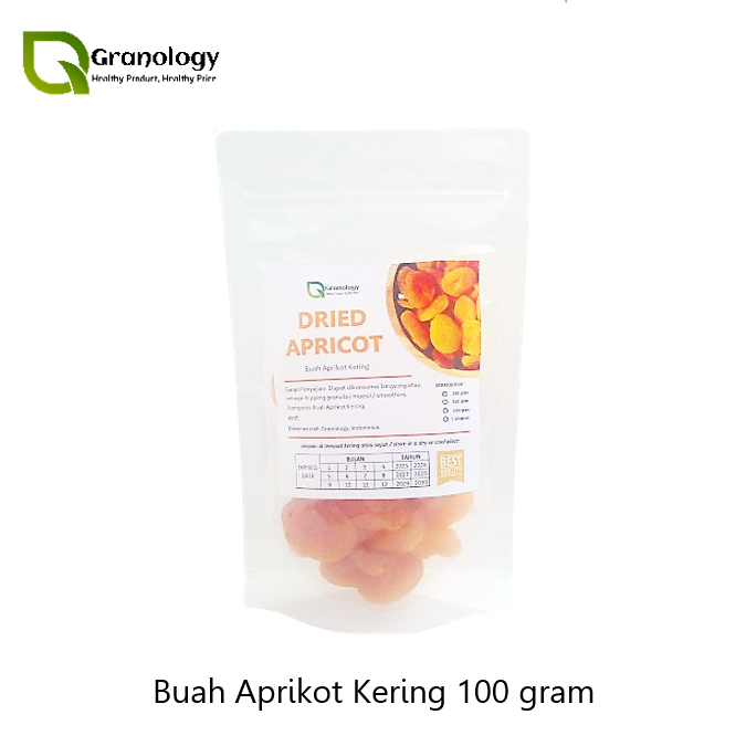 

Dried Apricot / Aprikot Kering (100 gram) by Granology