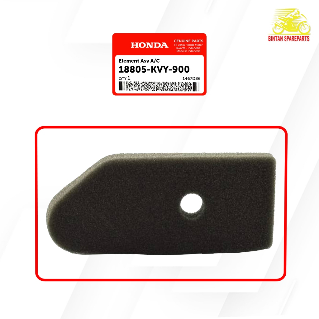 Saringan Udara Element Asv A/C 18805 KVY 900