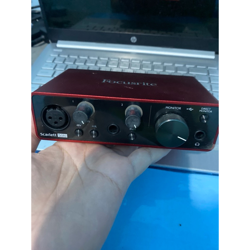 focusrite scarlett solo gen 3 soundcard second