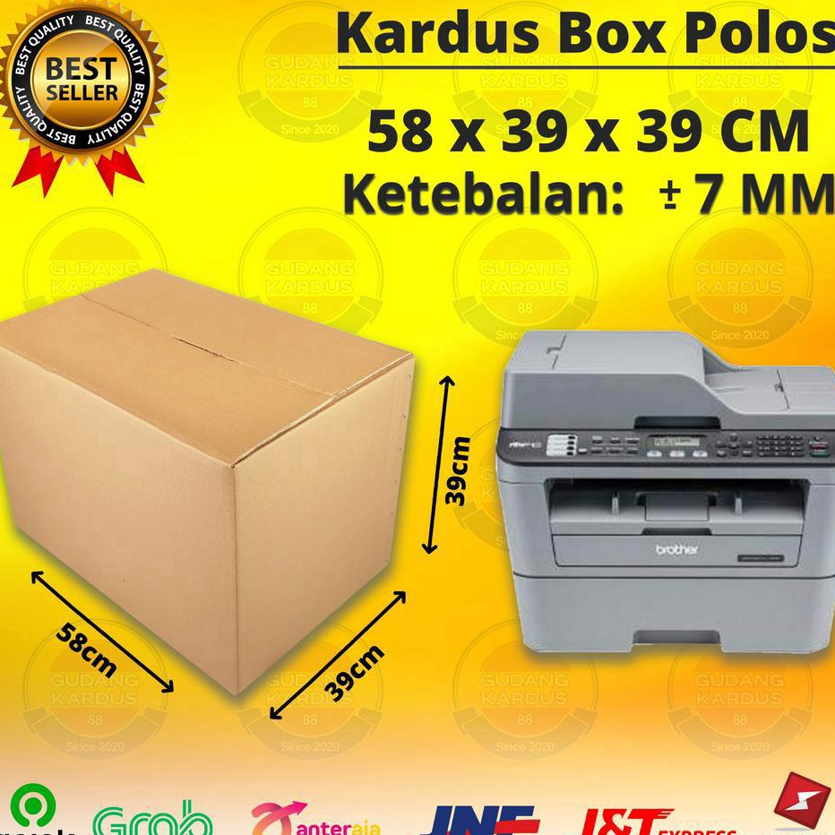 

Potongan Harga Kardus Karton Box Besar 58x39x39 CM Dus Pindahan Jumbo Kokoh Tebal Polos