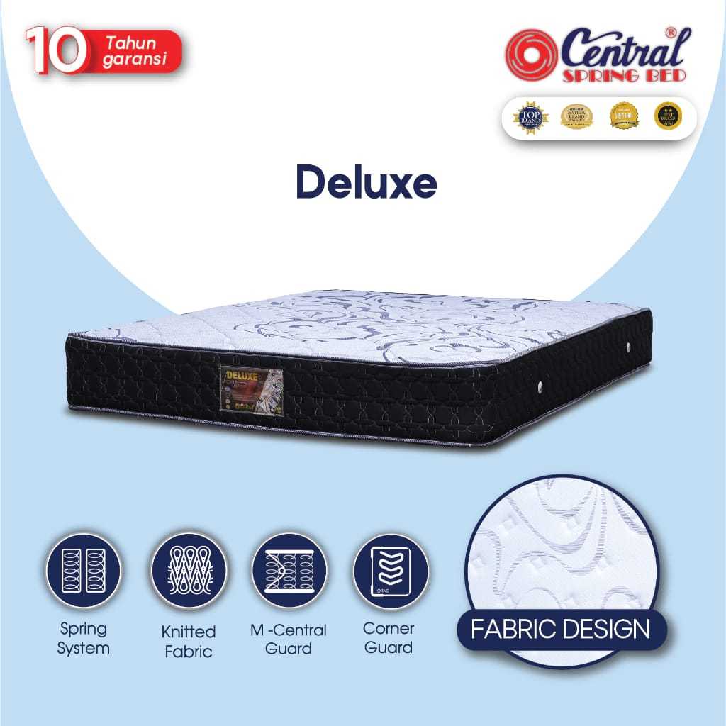 Central - Deluxe Kasur Springbed Tinggi 27CM Garansi 10Tahun Matras Empuk Single Double King size //