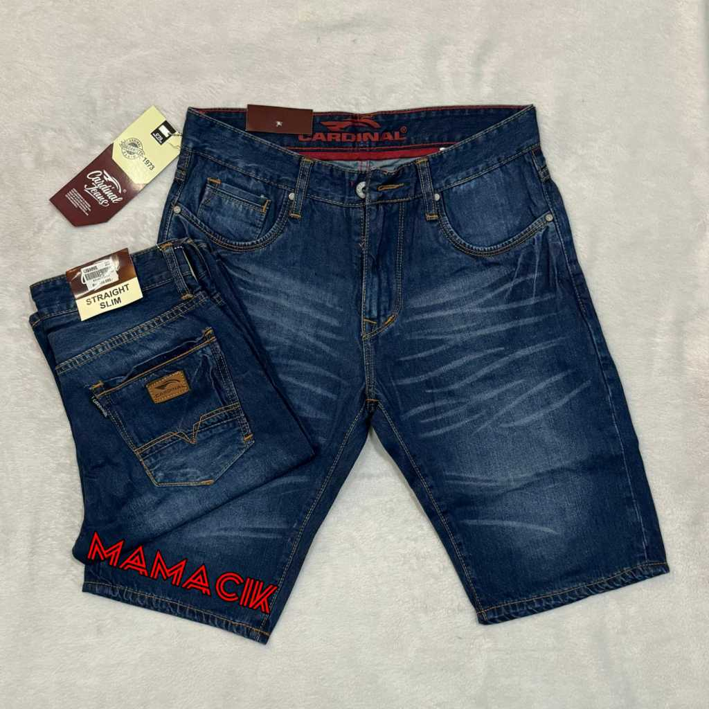 Celana Jeans Pendek Pria Cardinal / Celana Jeans Cardinal Reguler Pendek Pria Dewasa
