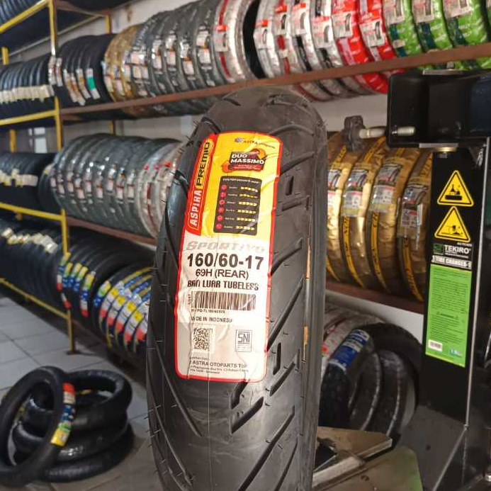 Ban luar Aspira PREMIO SPORTIVO ukuran 160/60-17 tubeless
