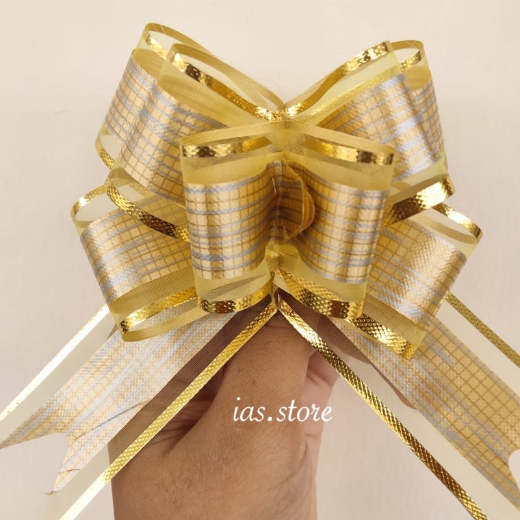 

Sale Potongan isi 1pcs Premium Pita Tarik 32mm Motif Lace Gold Silver