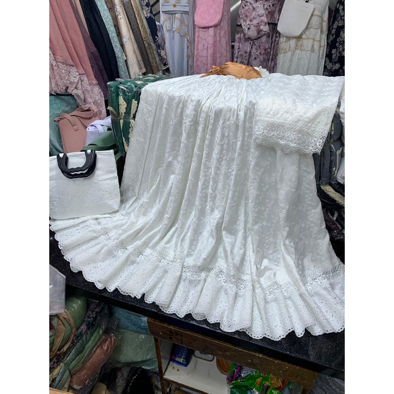 MUKENA SUTRA KERANCANG / SUTRA ORI / MUKENAMEWAH / MUKENA MEWAH / MUKENA PREMIUM / MUKENA SUTRA ORI 