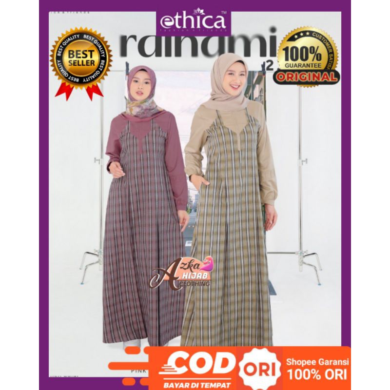 GAMIS ETHICA RAINAMI 23 ORIGINAL / GAMIS ETHICA 2025 / GAMIS SIMPLE ELEGAN / GAMIS MODERN / DRESS CA