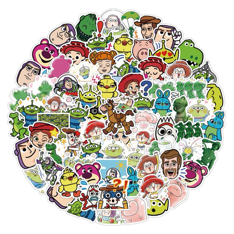 

60 PCS - Stiker Toy Story A / Stiker Kumpulan Toy Story lucu / Stiker Anak