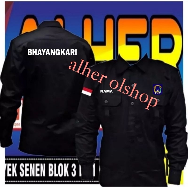 Kemeja bhayangkari baju bhayangkari seragam bhayangkari baju kerja bhayangkari Pdh bhayangkari pakai
