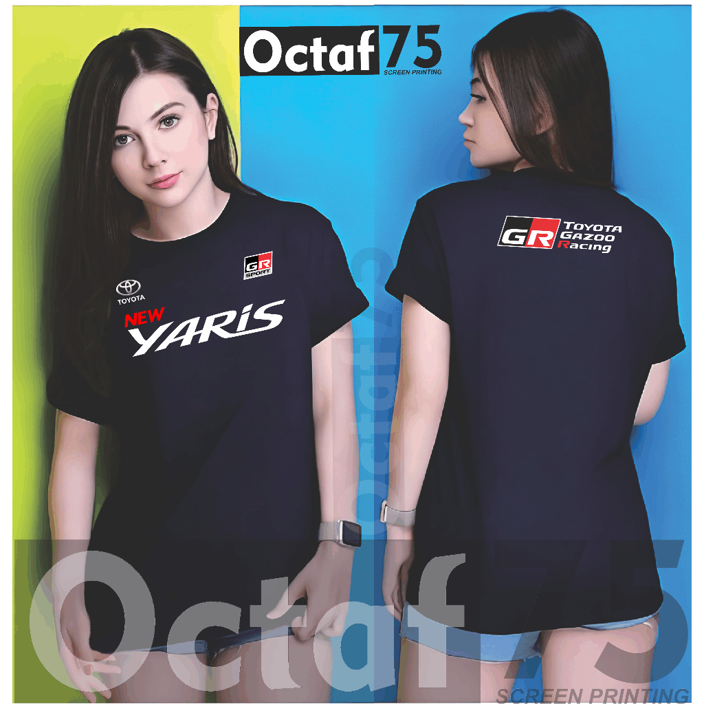 Kaos YARIS GR Sport Baju Automotive pria/wanita