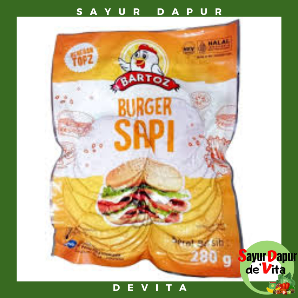 

Burger Sapi Bartos isi 20 280 gram