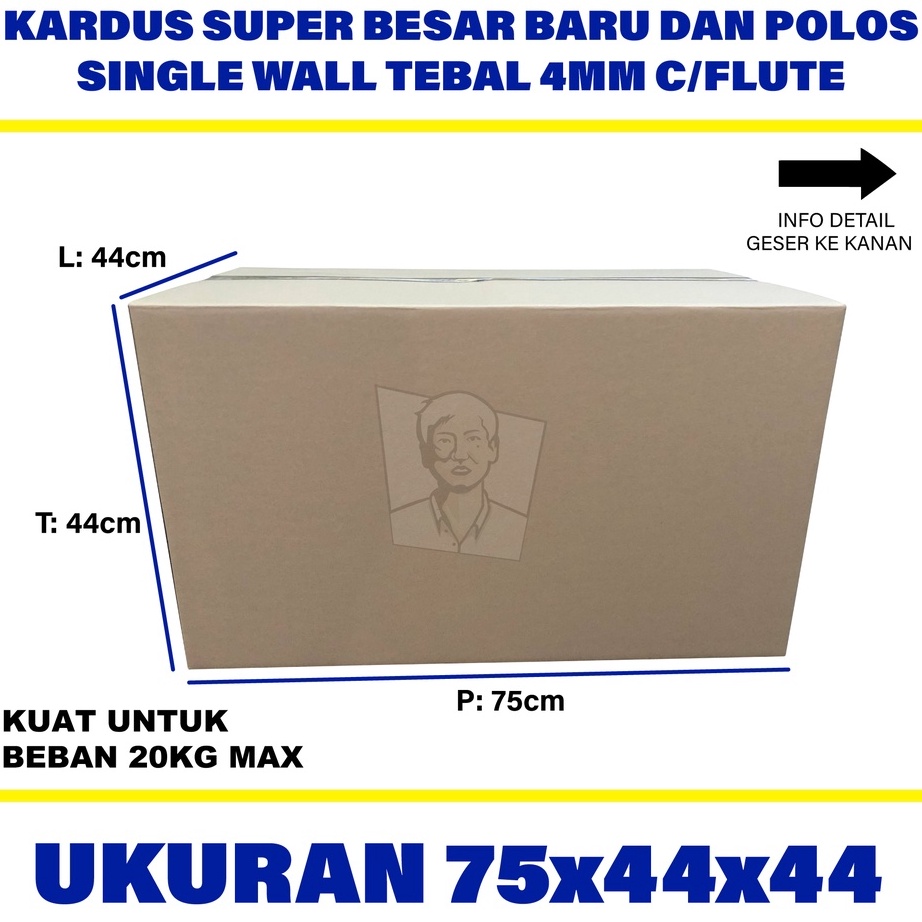 

Harga Diskon Kardus Polos Box Karton Murah 75 x 44 x 44