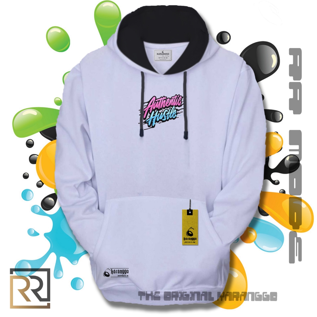 Hoodie Pria Warna Putih Original Distro Graffity Premium