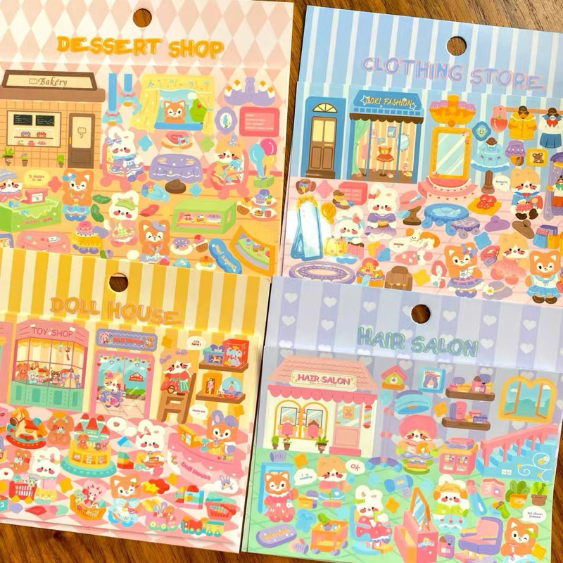 

sticker confetti store korean photocard deco stiker glossy lucu readystock B413