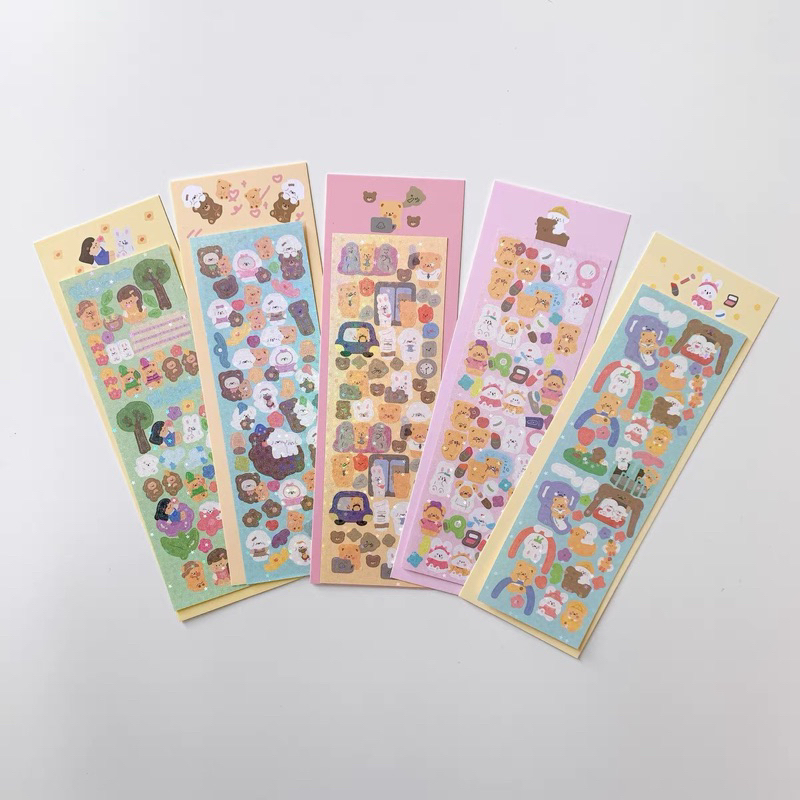 

Sticker confetti glitter deco korean photocard readystock B504