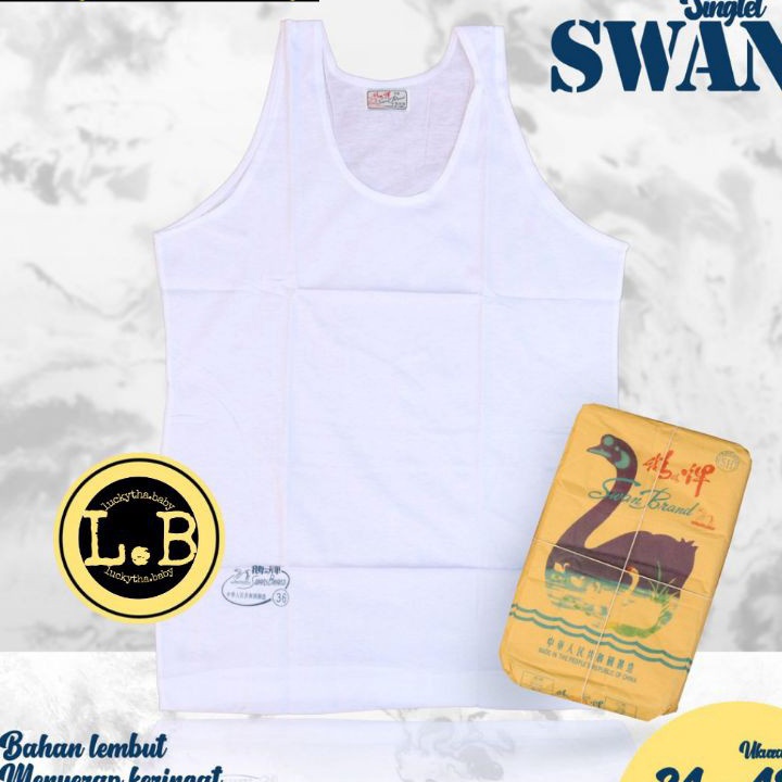 TEBUS MURAH singlet SWAN BRAND 1COTTON  SINGLET PRIA DEWASA SWAN BRAND  kaos dalam pria COTTON SWAN